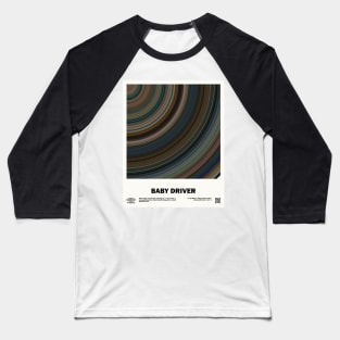 minimal_Baby Driver Abstract Circular  Movie Baseball T-Shirt